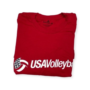 Мужская красная футболка ADIDAS USA VOLLEYBALL L