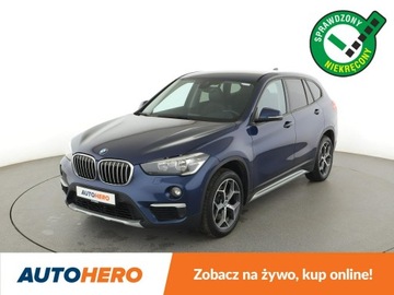 BMW X1 F48 Crossover xDrive20d 190KM 2016 BMW X1 4x4 automat półskóra klima auto navi