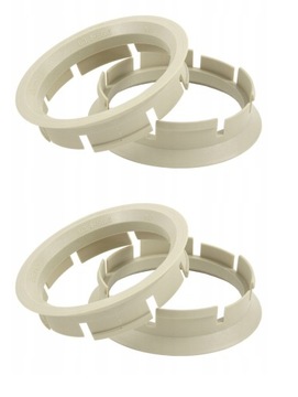 4x PIERŚCIENIE CENTRUJĄCE DO FELG 63,4 na 56,6 mm