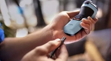 ELEKTRYCZNA GOLARKA DO TWARZY BRODY PHILIPS MASZYNKA TRYMER MĘSKA GŁOWICOWA