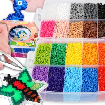 Lisovačka Korálky Na Žehlení Šablony Kufřík Set XXXXXL 24000el