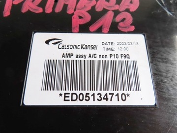 MODUL KLIMATIZACE AMP ASSY A/C NE P10 F9Q NISSAN PRIME P12 02-07R