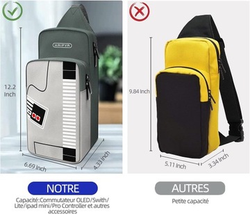 Чехол/сумка для Nintendo Switch OLED, Lite, Pro/Steam Deck/NES Style