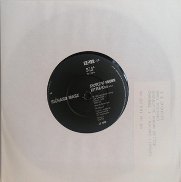 Richard Marx Satisfied SP MT64 VG