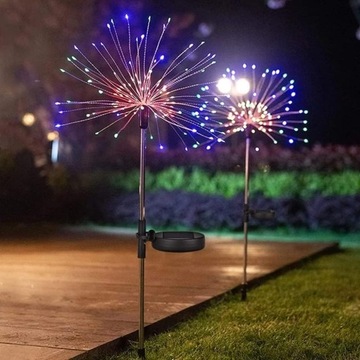 2x СОЛНЕЧНАЯ ЛАМПА ДЛЯ САДОВОГО УКРАШЕНИЯ ОДУВШИНКИ 150 LED