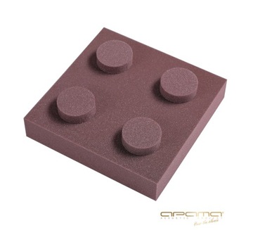 Pianka akustyczna panel wygłuszający 25x25cm gr. 7cm KLOCEK atesty