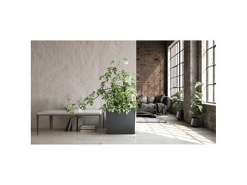 ВЫСОКИЙ ЦВЕТОЧНЫЙ ГОРШОК КВАДРАТНАЯ КОРОБКА АНТРАЦИТОВЫЙ 50x58см FURU