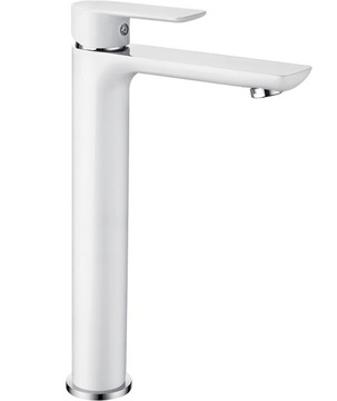 MEXEN ALFA BATERIA UMYWALKOWA WYSOKA BIAŁA CHROM