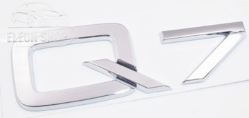 Q7 Emblemat Znaczek Logo Napis Audi Q7 CHROM TYL