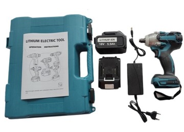 МОЩНЫЙ УДАРНЫЙ КЛЮЧ 650 НМ 2XAKU 21 В ЭЛЕКТРИЧЕСКИЙ АККУМУЛЯТОРНЫЙ