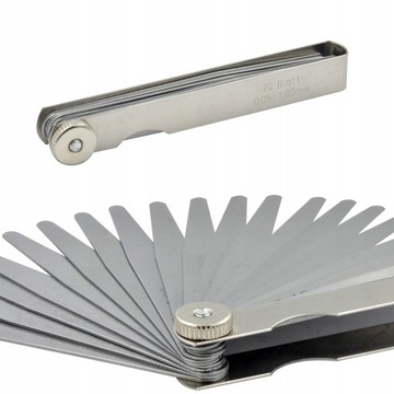 ПЛАСТИННЫЙ ЩУП 100 ММ 20 ЛЕЗВИЙ 0,05-1,00