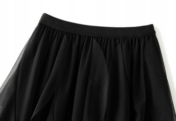 ДЛИННАЯ ЖЕНСКАЯ ЮБКА МИДИ ИЗ ТЮЛЯ