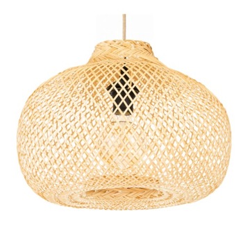Lampa wisząca BOHO bambusowa TH03 Juta