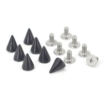 KALASO 20Pcs Cone Rivet Screw Punk Style Stud Leathercraft Bullet Spikes