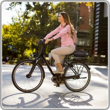 DUŻA TORBA NA BAGAŻNIK NA ROWER TERMICZNA SAKWA ROWEROWA ODBLASKOWA