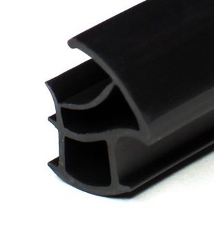 USZCZELKA DO DRZWI OŚCIEŻNICE STALOWE CZARNA STL 7501 1mb