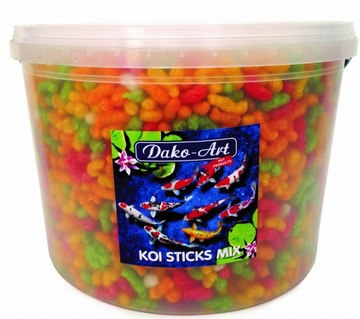 POKARM DLA RYB KARPI Koi Sticks Mix 3L WIADRO