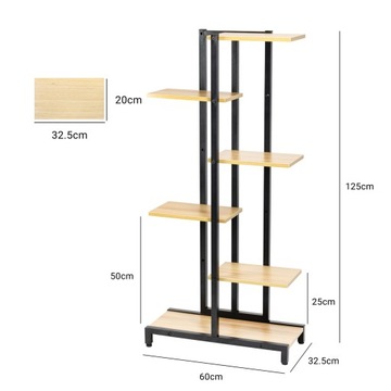 Подставка для цветов, металлическая подставка для цветов, растений, 6 уровней Замок