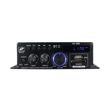 HIFI STEREO AMPLIFIER BLUETOOTH 5.0 MINI AUDIO PLAYER 40W AK380 NOWOŚĆ
