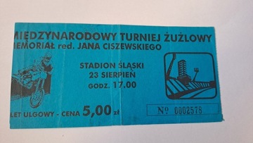 TURIEJ ŻUŻLOWY MEMORIAŁ CISZEWSKIEGO STADION ŚLĄSKI CHORZÓW ŻUZEL SPEEDWAY