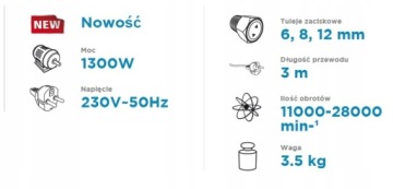ВЕРХНИЙ ШПИНДЕЛЬ ФРЕЗЕРНЫЙ СТАНОК 59G717 ГРАФИТ + ФРЕЗЫ 35