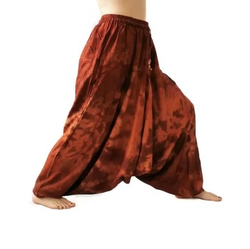 Szarawary spodnie przewiewne alladynki joga Indie