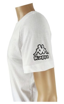 T-shirt męski w serek Kappa 100% bawełna dekolt V-NECK BIAŁY 2-pak XL