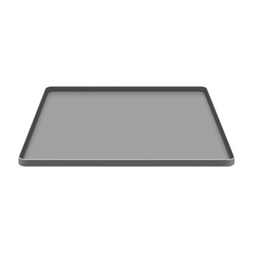 Silicone Fridge Floor Mat Multifunction Prevent Water Spilling 60x50cm Gray