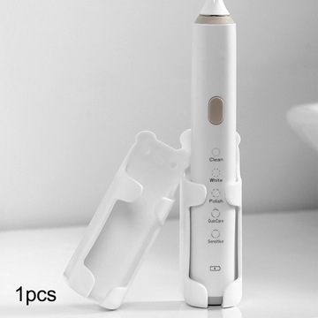 Симпатичная вешалка для электрической зубной щетки с плюшевым мишкой и сливным отверстием без сверления