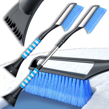 АЛЮМИНИЕВЫЙ ТЕЛЕСКОПИЧЕСКИЙ СКРЕБОК XL ЩЕТКА ДЛЯ ОКОН ДЛЯ УДАЛЕНИЯ СНЕГА