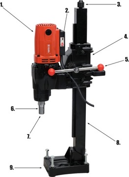 СТАНОК ДЛЯ АЛМАЗНОГО СВЕРЛЕНИЯ ПО БЕТОНУ + ШТАТИВ