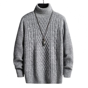 Korean Fashion Sweater Mock Neck Sweater Knit Pull