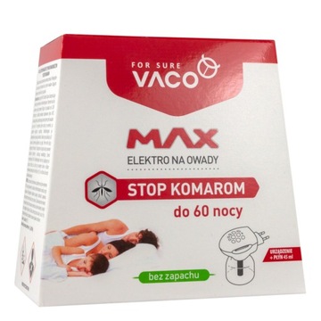 VACO ELEKTRO NA KOMARY MAX + PŁYN 45ml