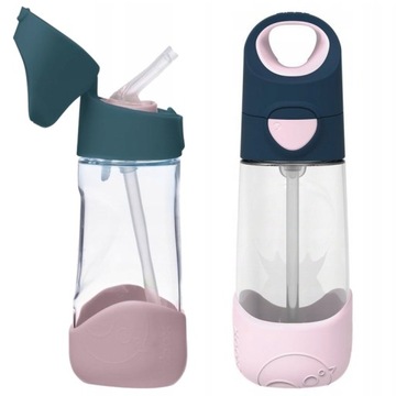 B.BOX TRITAN BOTTLE КРУЖКА БУТЫЛКА+СОЛОМА 450мл детская для воды