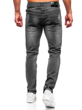 SPODNIE JEANSOWE MĘSKIE SLIM FIT CZARNE MP0174GS DENLEY_30/S