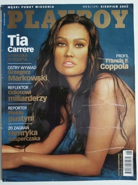 PLAYBOY NR 8 (129) SIERPIEŃ 2003 TIA CARRERE