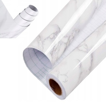 FOLIA SAMOPRZYLEPNA , MARMUROWA TAPETA NA BLATY PAPIER PRZYLEPNY DO SZAFEK