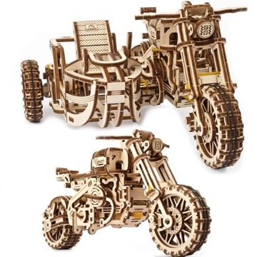 PUZZLE 3D UGEARS - MOTOCYKL SCRAMBLER UGR10