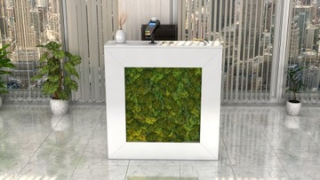 Рецепционная стойка R185 ресепшн 100см мох хроботек