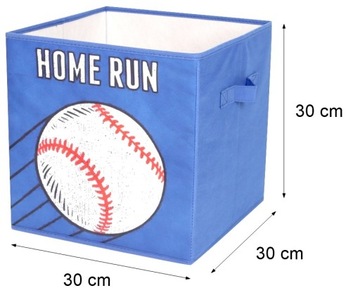 KSZPUDEŁKO HOME RUN ИГРУШЕЧНЫЙ КОНТЕЙНЕР 30x30x30 см