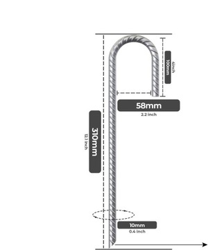 ОГРОМНЫЕ СТАЛЬНЫЕ АНКЕРНЫЕ ШТИФТЫ ДЛЯ ПАЛАТОК, батутов 376