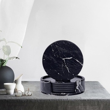 Подставки под напитки из искусственного мрамора с