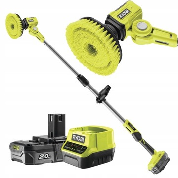 ВРАЩАЮЩАЯСЯ ЩЕТКА RYOBI АККУМУЛЯТОРНАЯ МОЮЩАЯ ГОЛОВКА 6-ПОЛОЖЕННАЯ R18TPS-120G