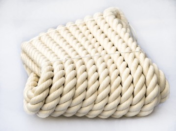 ХЛОПКОВАЯ ВЕРЕВКА 40 ММ 5 МЕТРОВ ЛЕГКАЯ ВЕРЕВКА