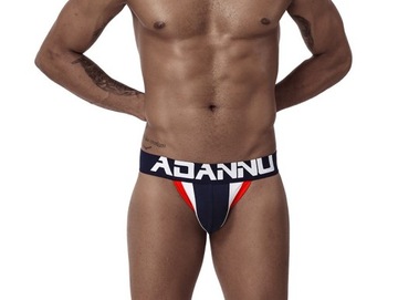 BAWEŁNIANE MĘSKIE MAJTKI JOCKSTRAP ADANNU CLASSIC GYM ROZMIAR XL