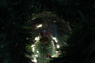 ВЕЧНАЯ РОЖДЕСТВЕНСКАЯ ЕЛКА В СТЕКЛЕ LED КАК РОЗА, САНТА, ЗВЕЗДА, ПОДАРОК ​​LED