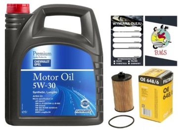 Olej SYNTETYCZNY Opel 5w-30 5w30 DEXOS2 5L