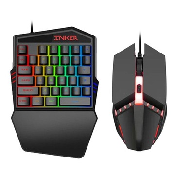 Handheld gaming keyboard and mouse, 35 keys