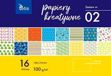 PAPIERY KREATYWNE ZESTAW 2 A5 16 ARK.