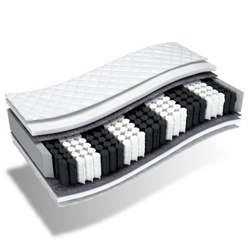 Materac 180x200 kieszeniowy 9 stref premium METIS